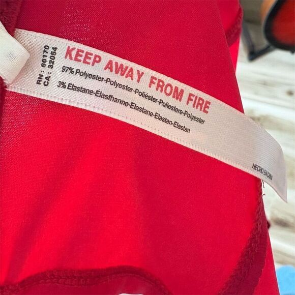 Anthropologie Satin Red Bow-Front Bandeau Tube Top Size M - Picture 8 of 9